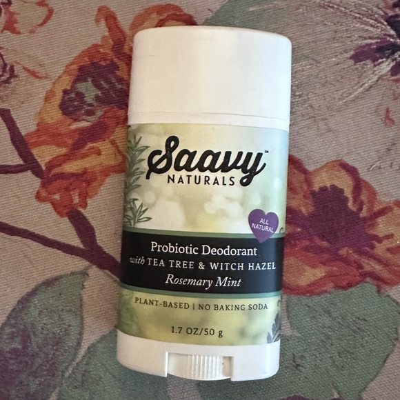 Saavy Naturals Rosemary Mint Probiotic Deodorant *New & Unopened* - Picture 1 of 2